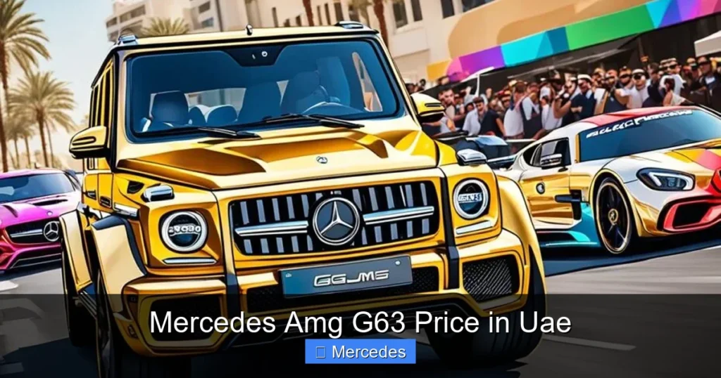 Mercedes Amg G63 Price in Uae