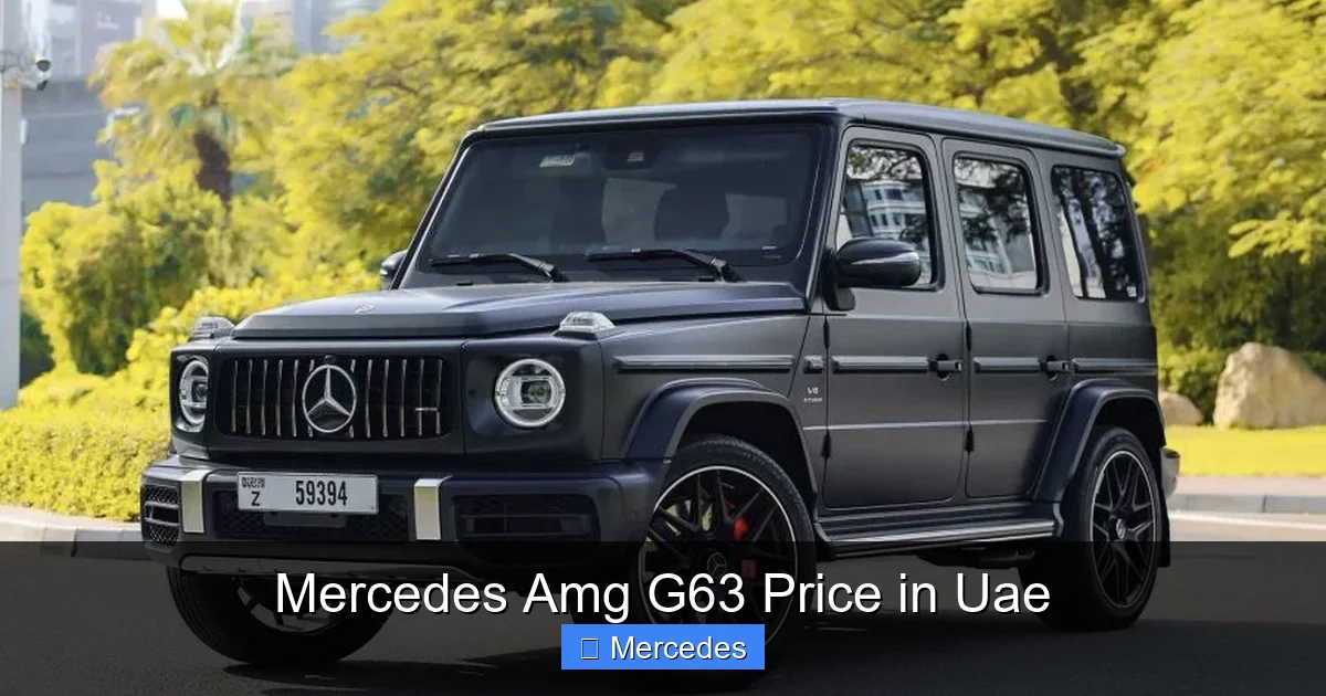 Mercedes Amg G63 Price in Uae