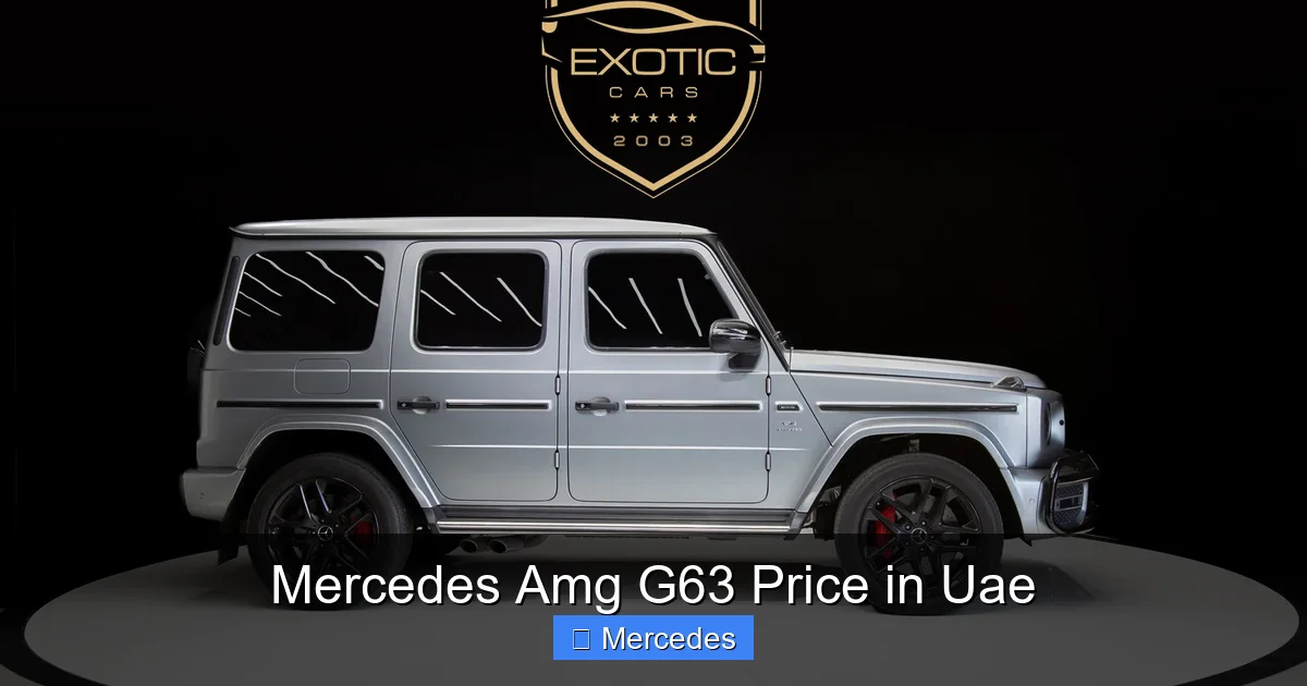 Mercedes Amg G63 Price in Uae