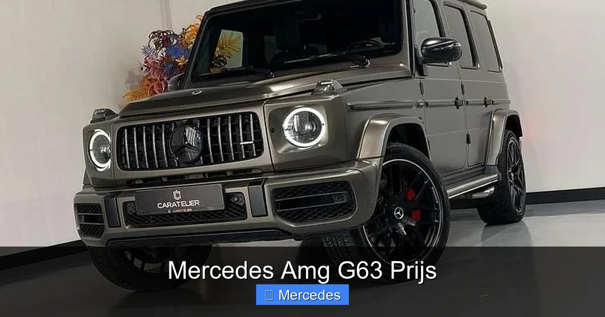 Mercedes Amg G63 Prijs