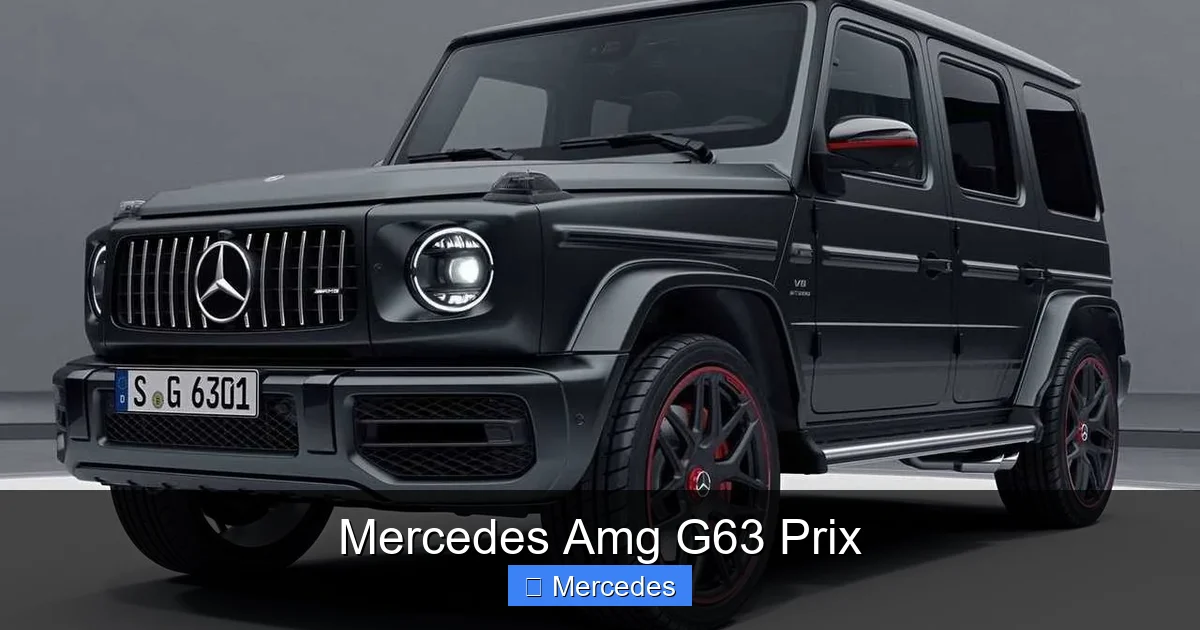 Mercedes Amg G63 Prix