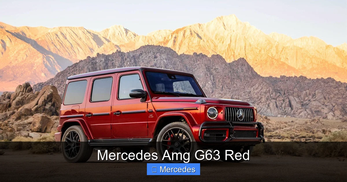 Mercedes Amg G63 Red
