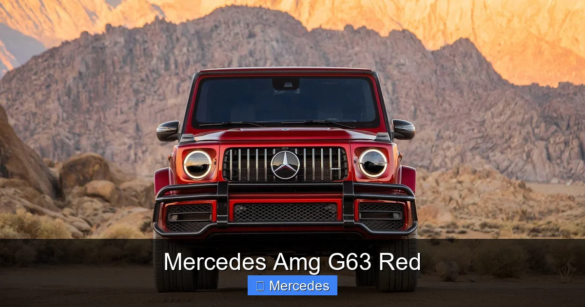 Mercedes Amg G63 Red