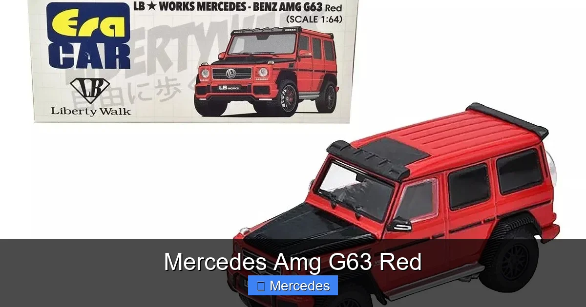 Mercedes Amg G63 Red