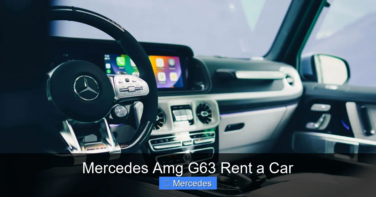Mercedes Amg G63 Rent a Car