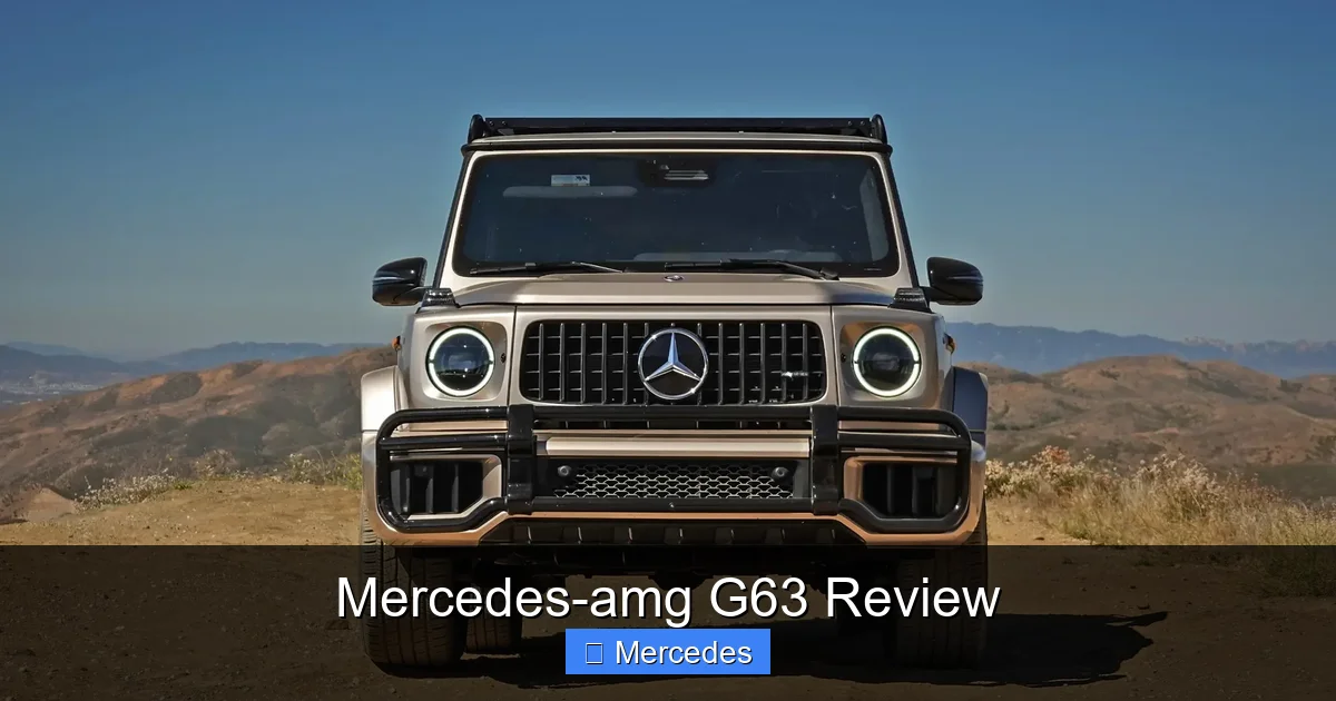 Mercedes-amg G63 Review