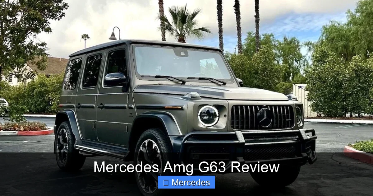 Mercedes Amg G63 Review