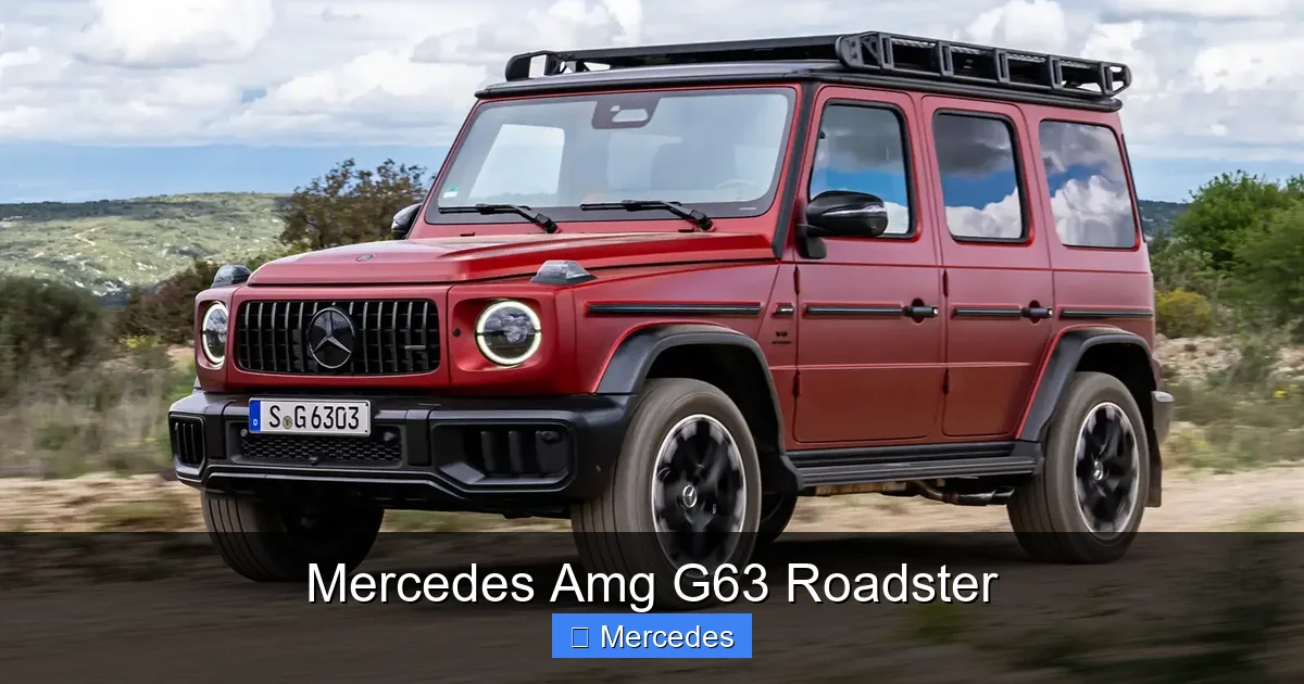 Mercedes Amg G63 Roadster