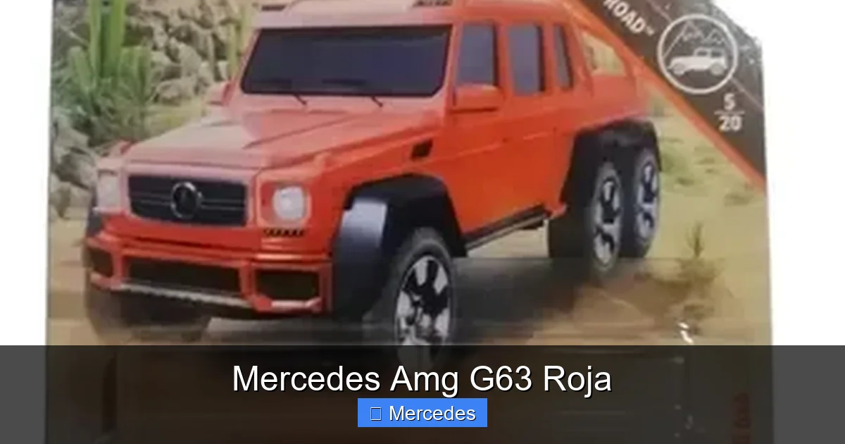 Mercedes Amg G63 Roja