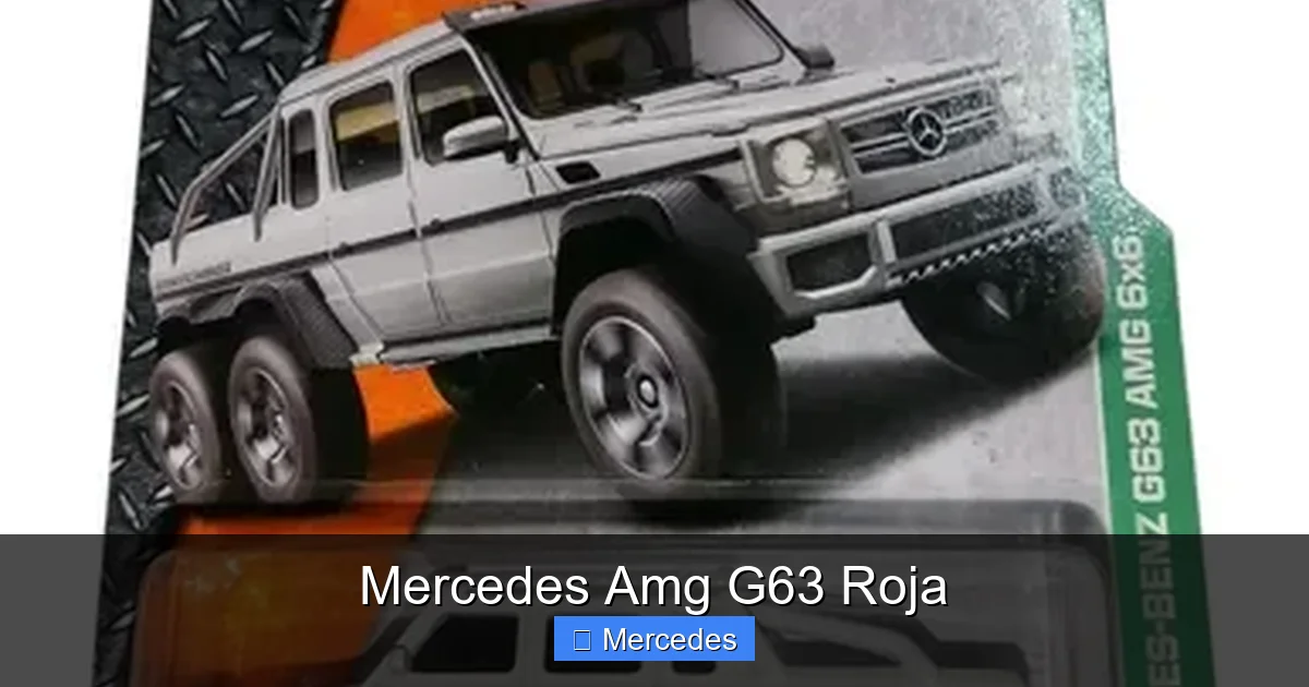 Mercedes Amg G63 Roja