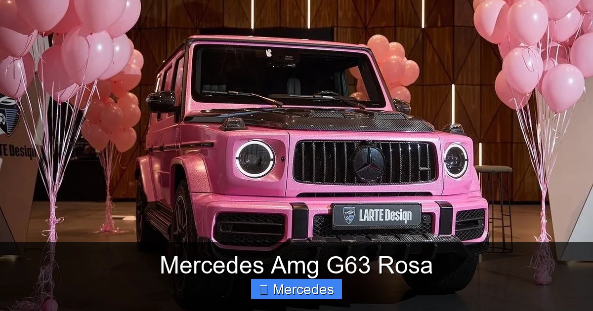Mercedes Amg G63 Rosa