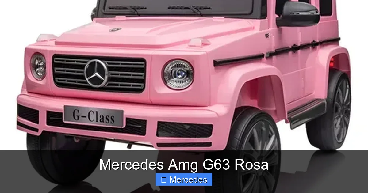 Mercedes Amg G63 Rosa