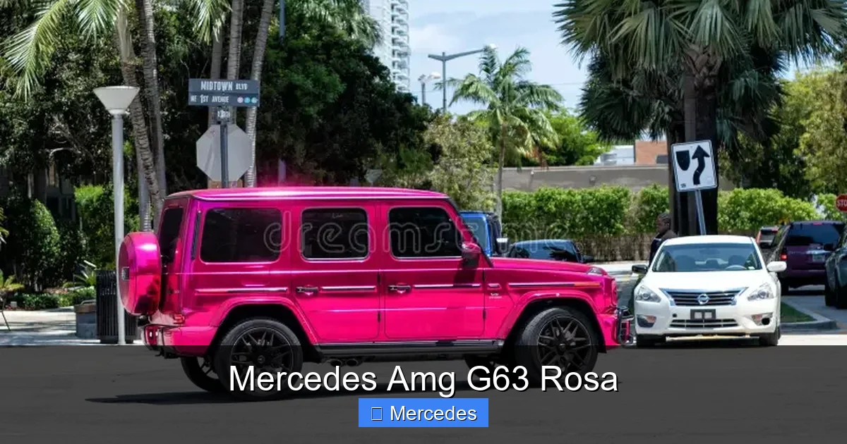 Mercedes Amg G63 Rosa