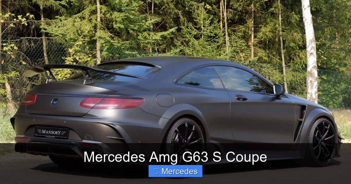 Mercedes Amg G63 S Coupe