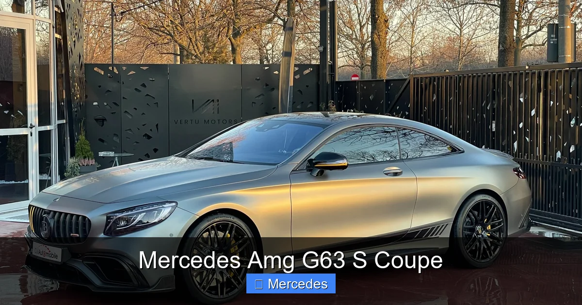 Mercedes Amg G63 S Coupe