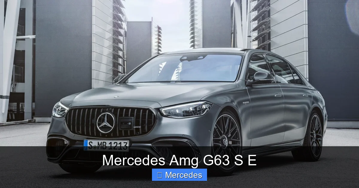 Mercedes Amg G63 S E