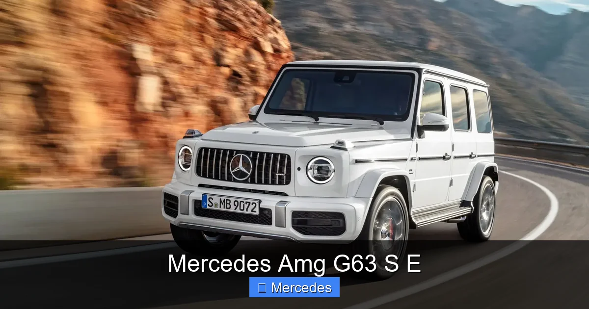Mercedes Amg G63 S E