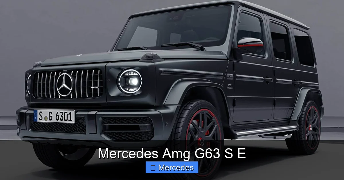 Mercedes Amg G63 S E