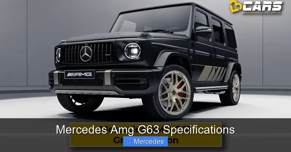 Mercedes Amg G63 Specifications