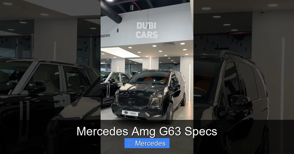 Mercedes Amg G63 Specs