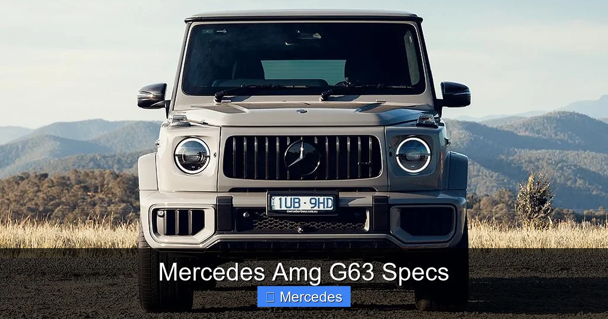 Mercedes Amg G63 Specs
