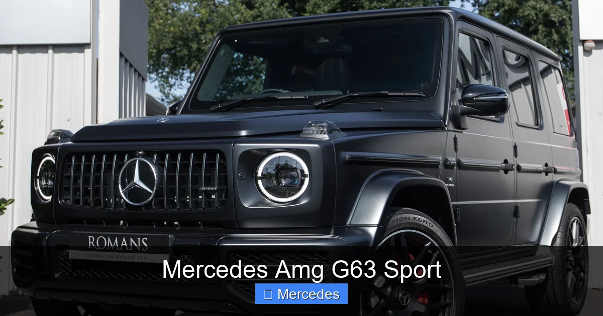 Mercedes Amg G63 Sport