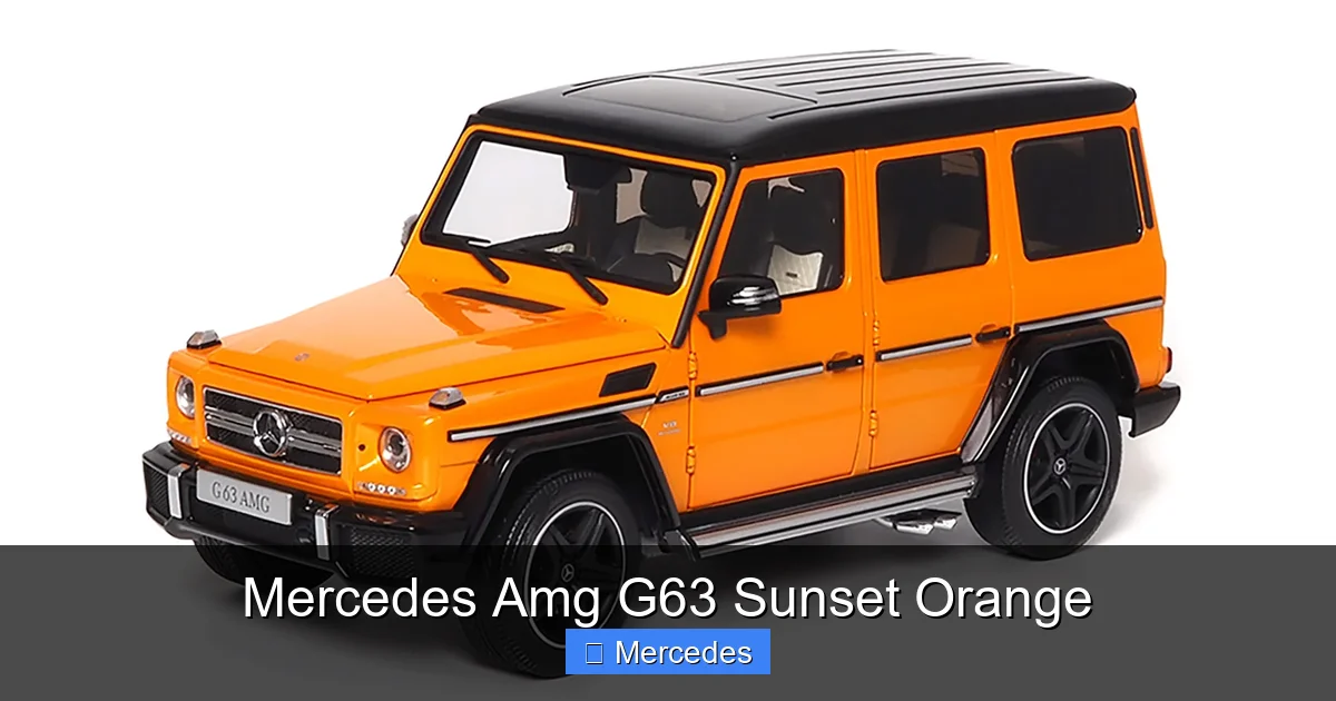 Mercedes Amg G63 Sunset Orange