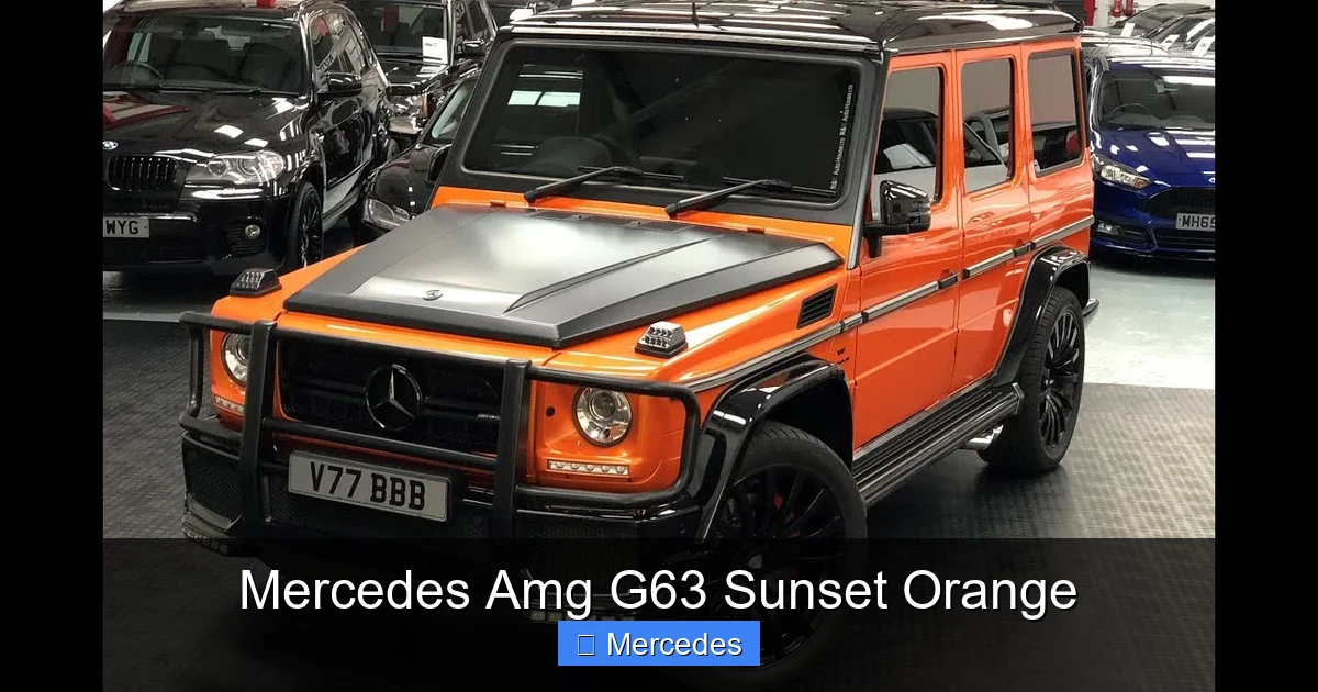 Mercedes Amg G63 Sunset Orange