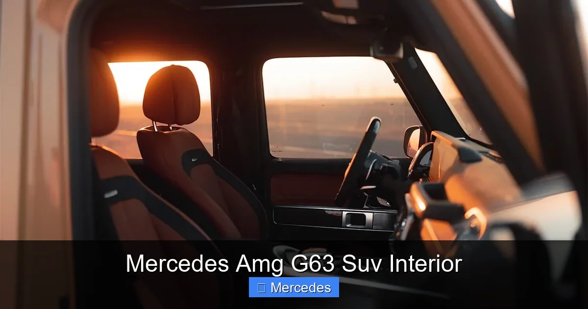 Mercedes Amg G63 Suv Interior