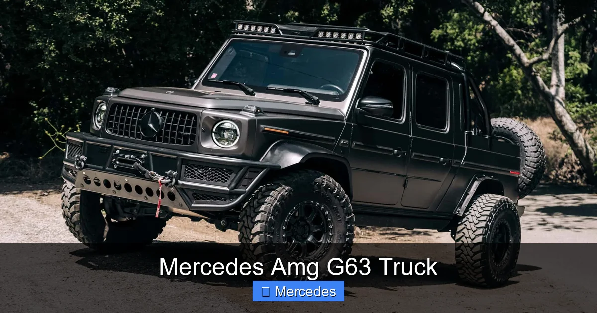 Mercedes Amg G63 Truck