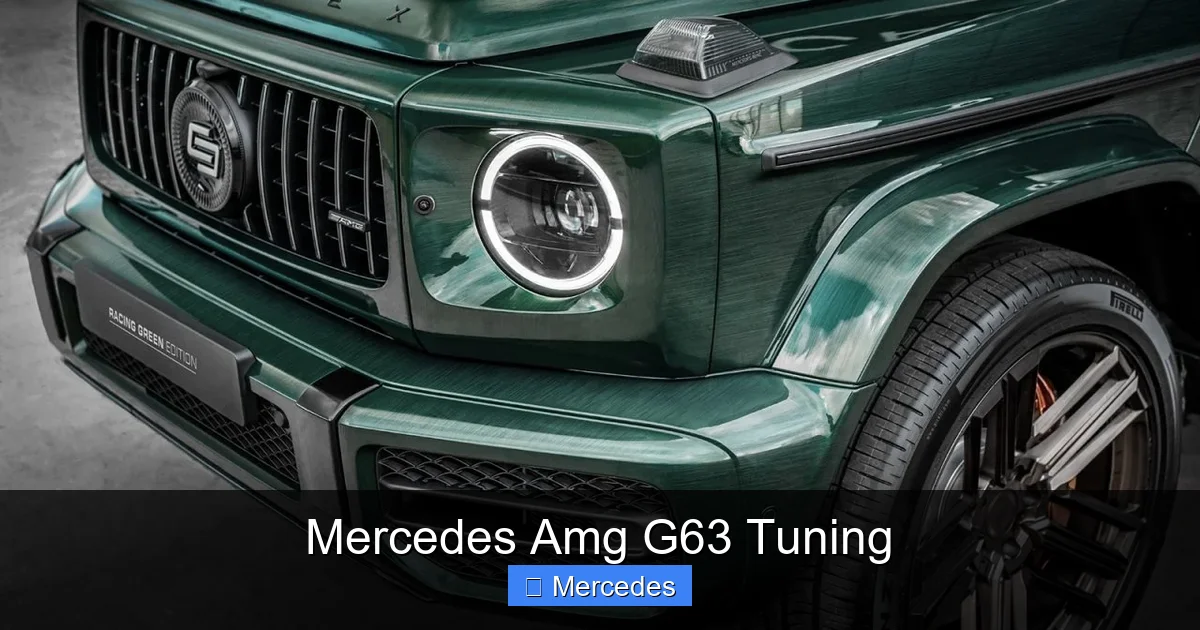 Mercedes Amg G63 Tuning