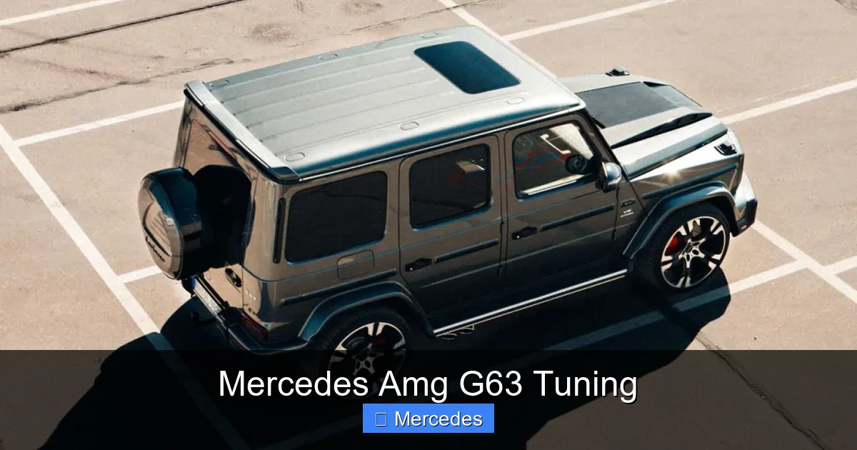 Mercedes Amg G63 Tuning