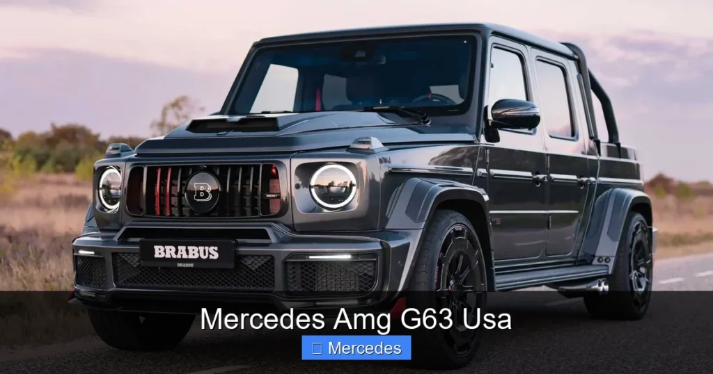 Mercedes Amg G63 Usa