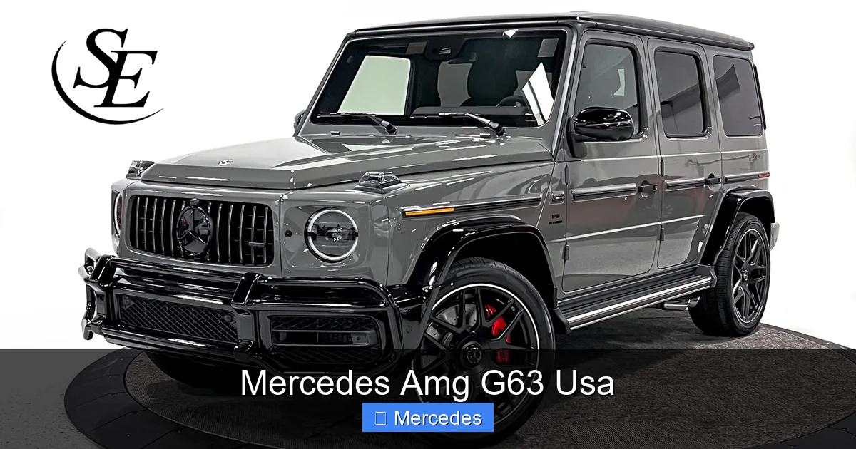 Mercedes Amg G63 Usa