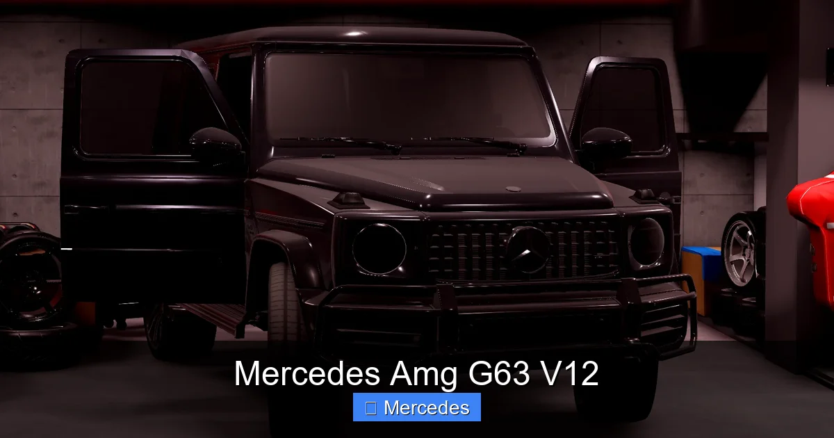 Mercedes Amg G63 V12