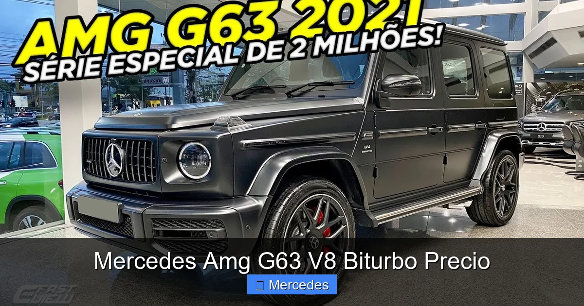 Mercedes Amg G63 V8 Biturbo Precio