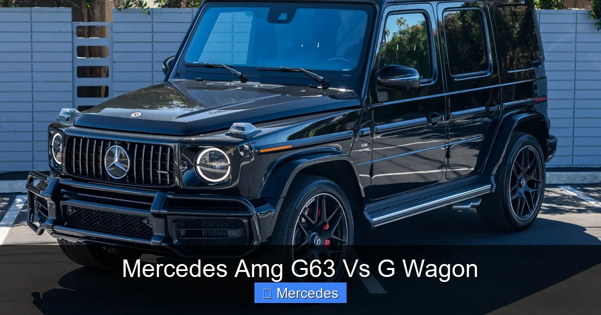 Mercedes Amg G63 Vs G Wagon
