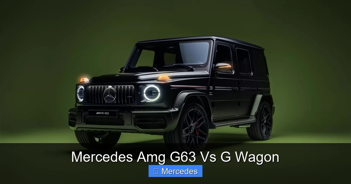 Mercedes Amg G63 Vs G Wagon