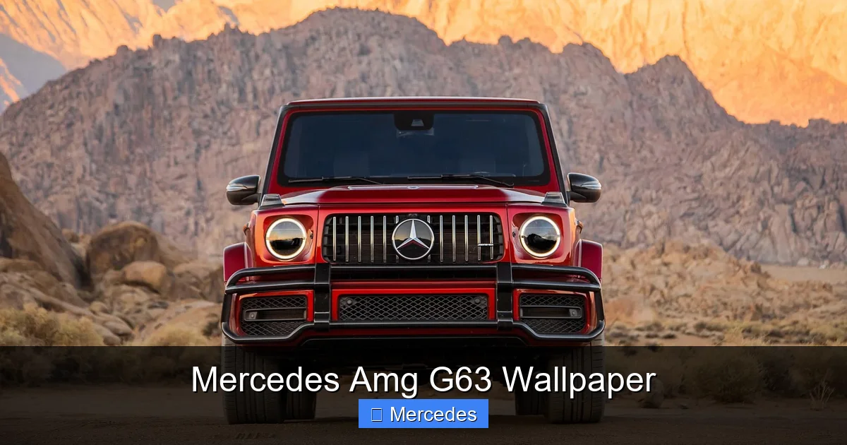 Mercedes Amg G63 Wallpaper