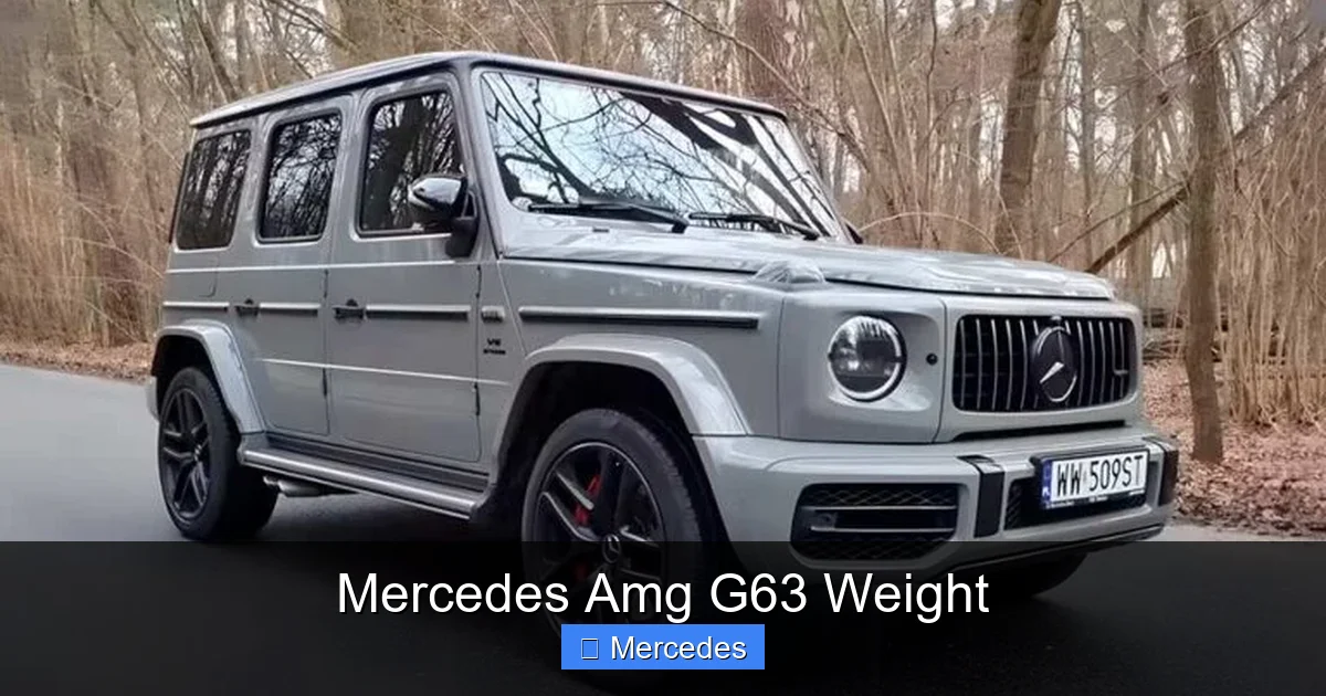 Mercedes Amg G63 Weight