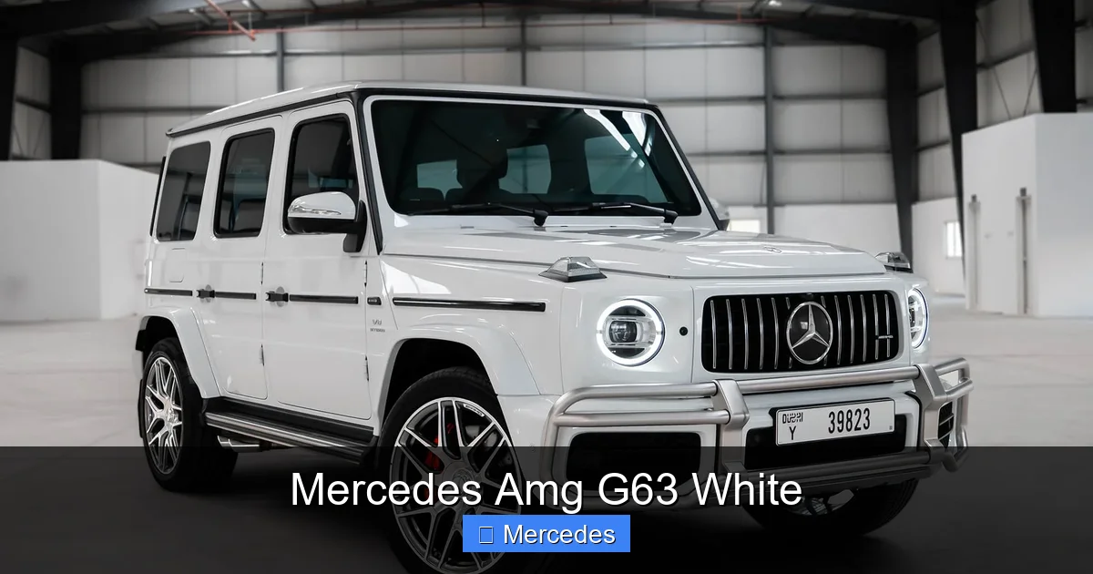 Mercedes Amg G63 White