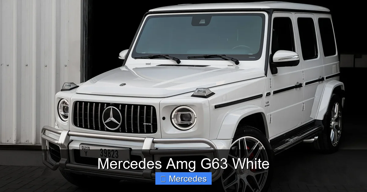 Mercedes Amg G63 White