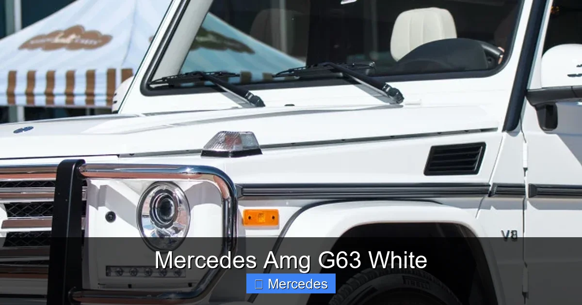 Mercedes Amg G63 White