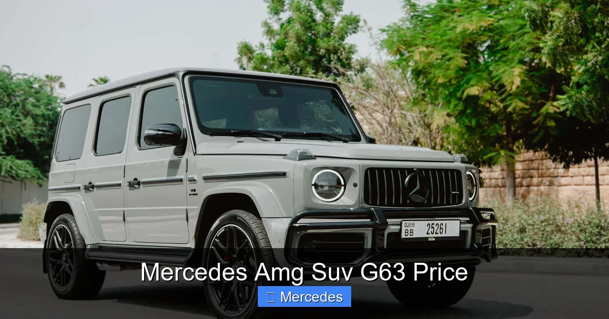 Mercedes Amg Suv G63 Price