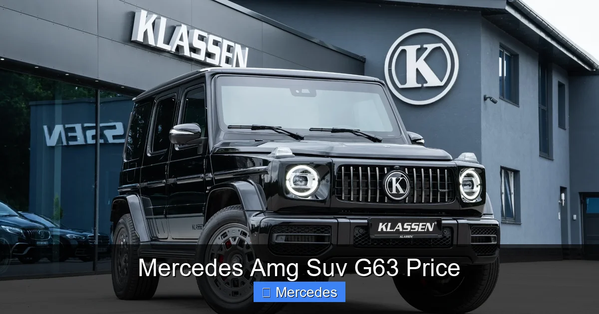 Mercedes Amg Suv G63 Price