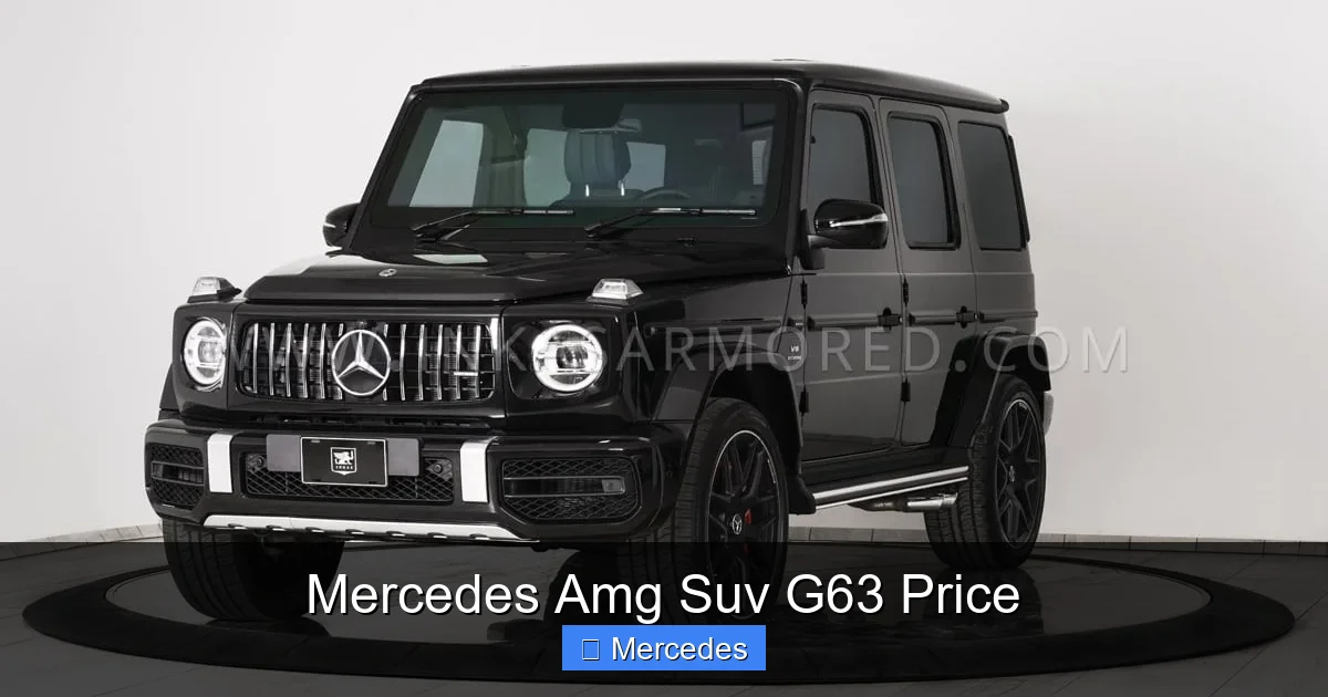 Mercedes Amg Suv G63 Price