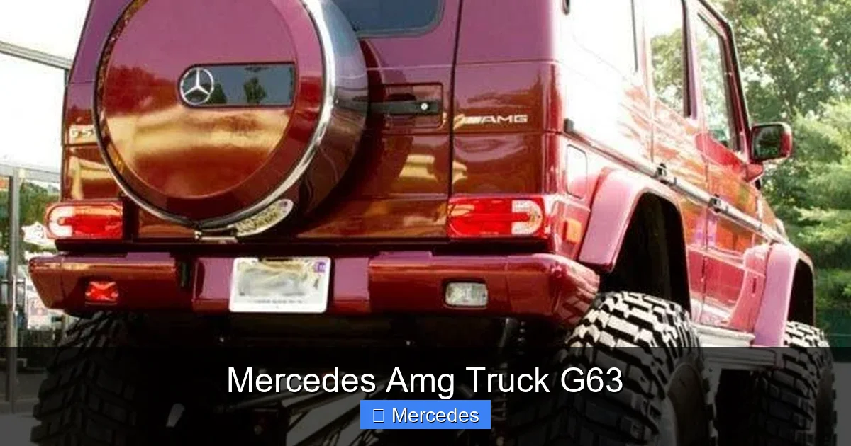 Mercedes Amg Truck G63