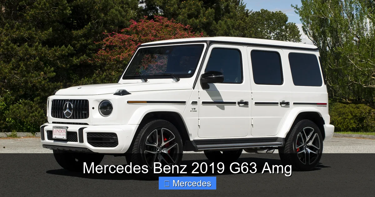 Mercedes Benz 2019 G63 Amg