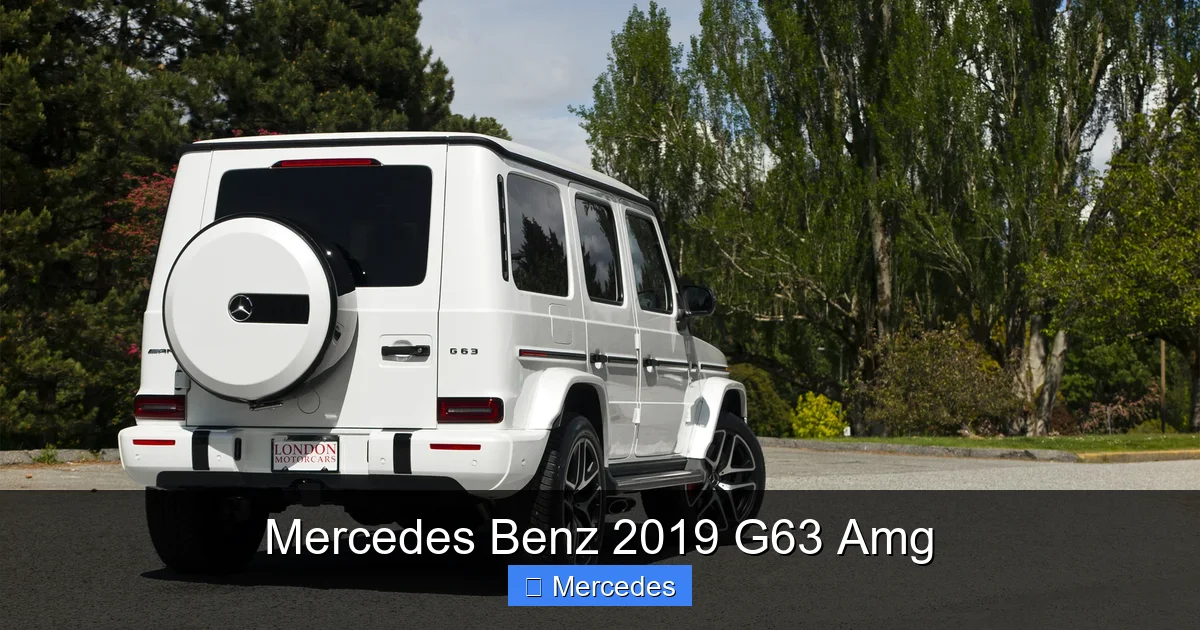 Mercedes Benz 2019 G63 Amg