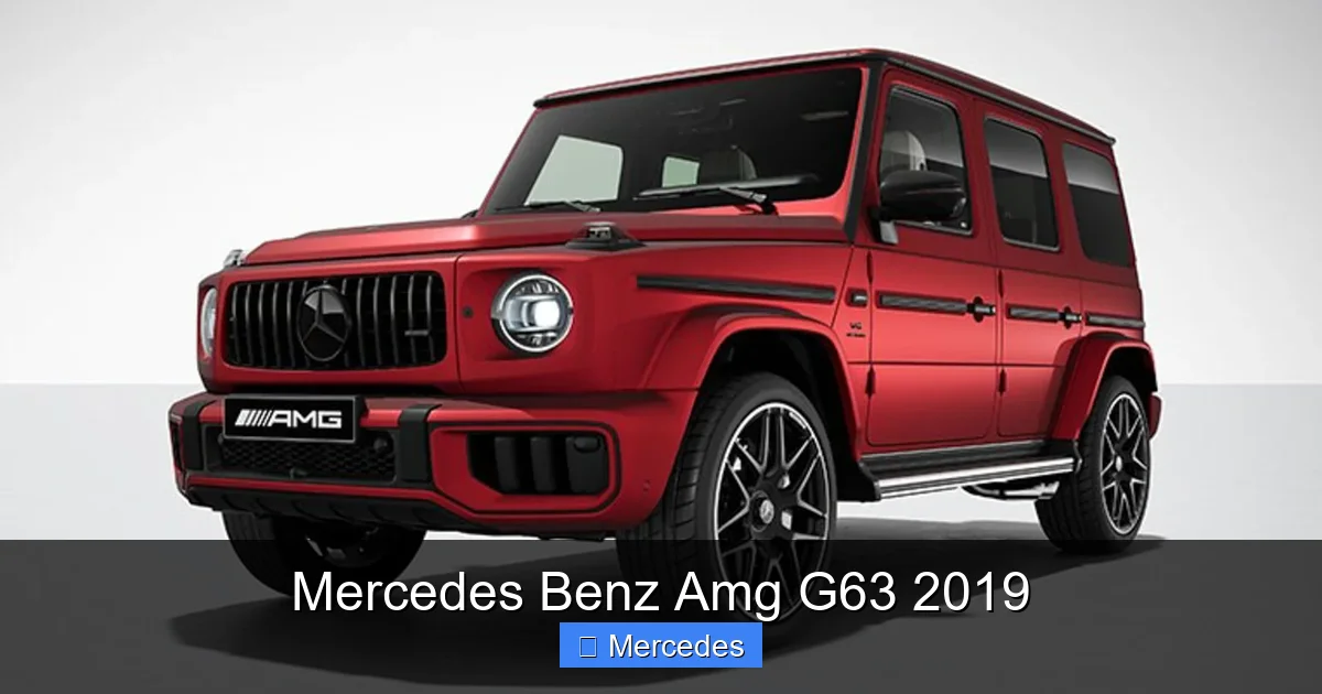 Mercedes Benz Amg G63 2019